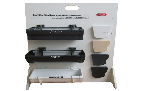 Pose de gouttières en PVC