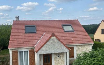 Réfection de toiture et remplacement de vélux à Pecqueuse